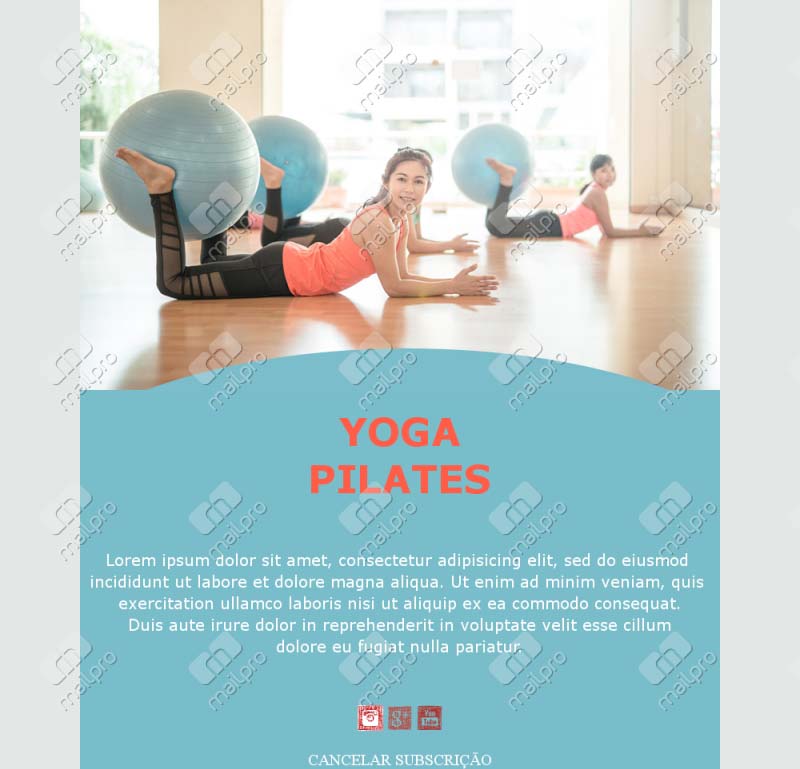 Newsletter Estúdio de Yoga