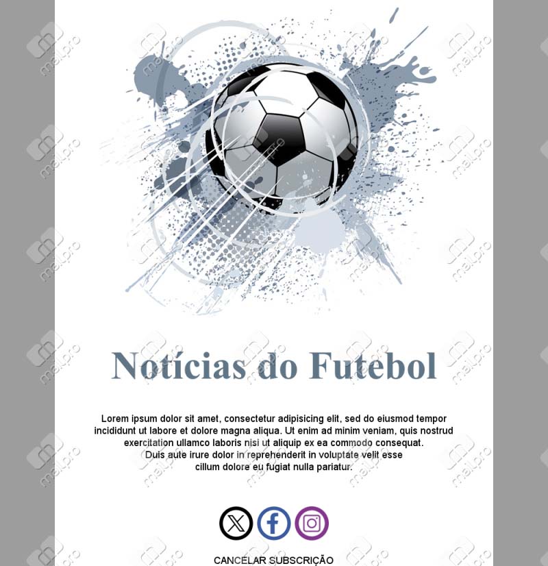 Email Equipa Futebol 