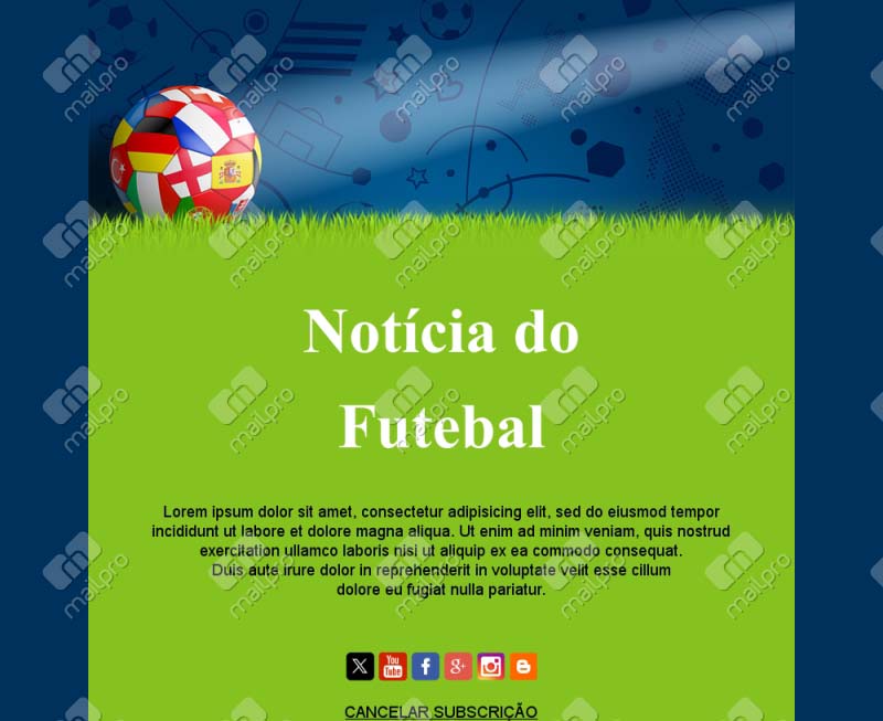 Email Notícias Futebol