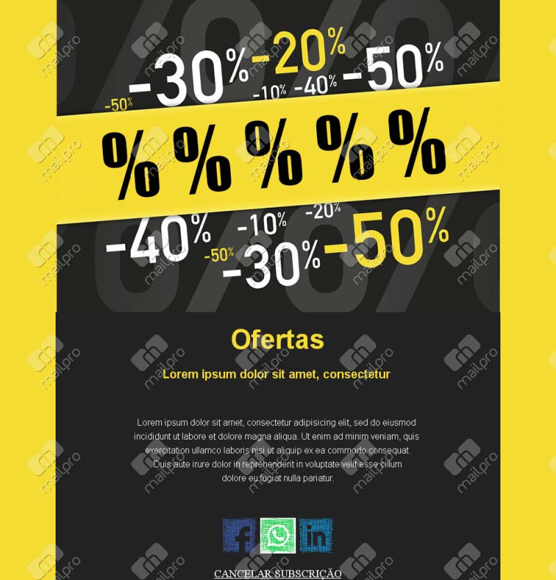 Email Promoções de Vendas