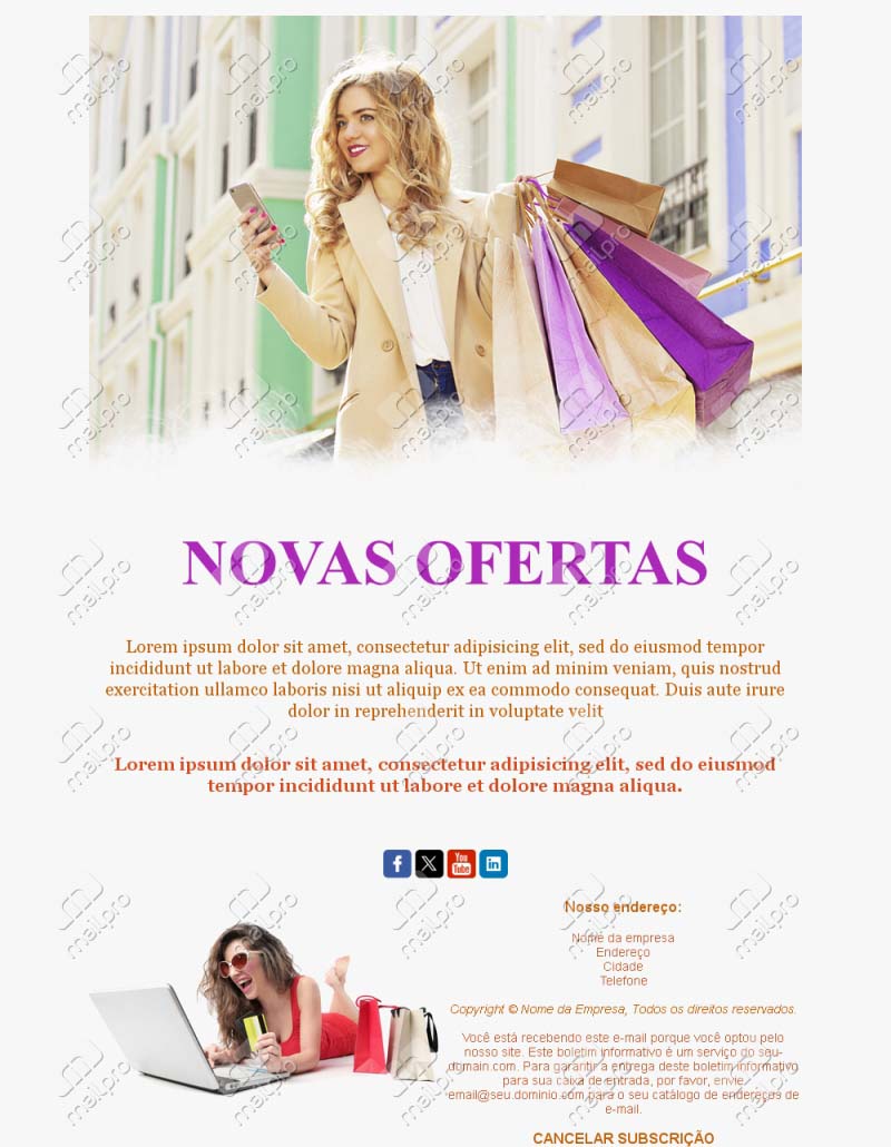 Email Promoções Comerciais