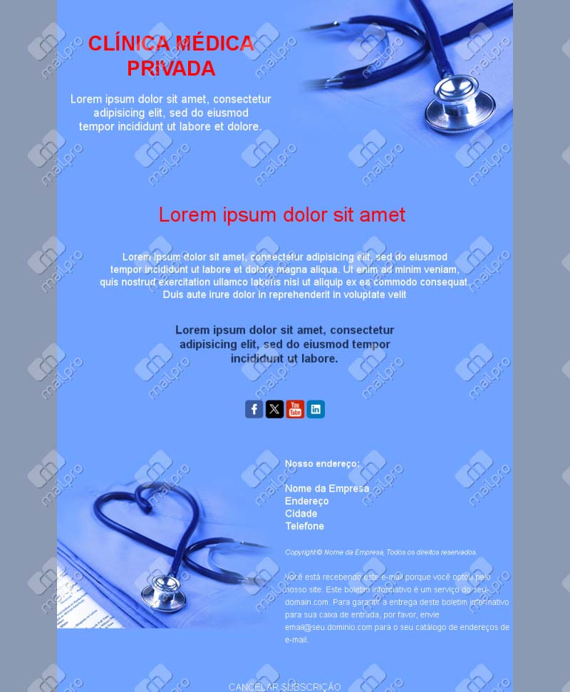 Email Clínica Privada Portugal