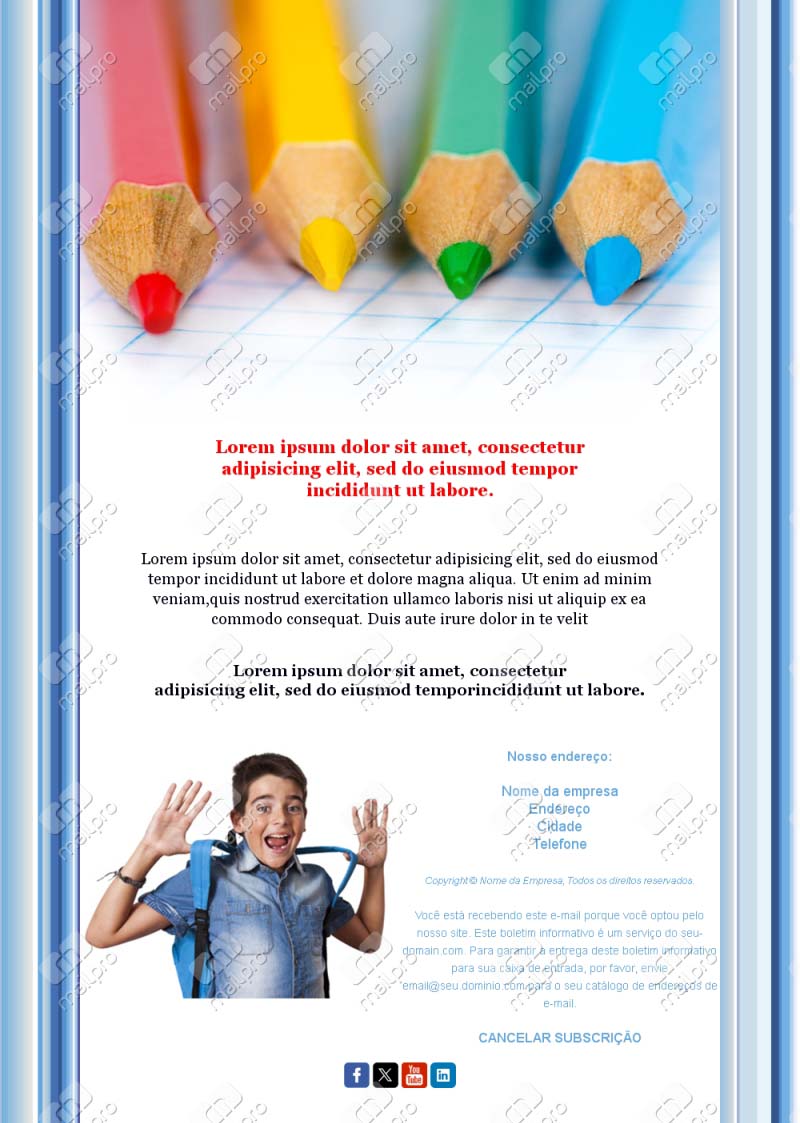 Email Escola Comunicado