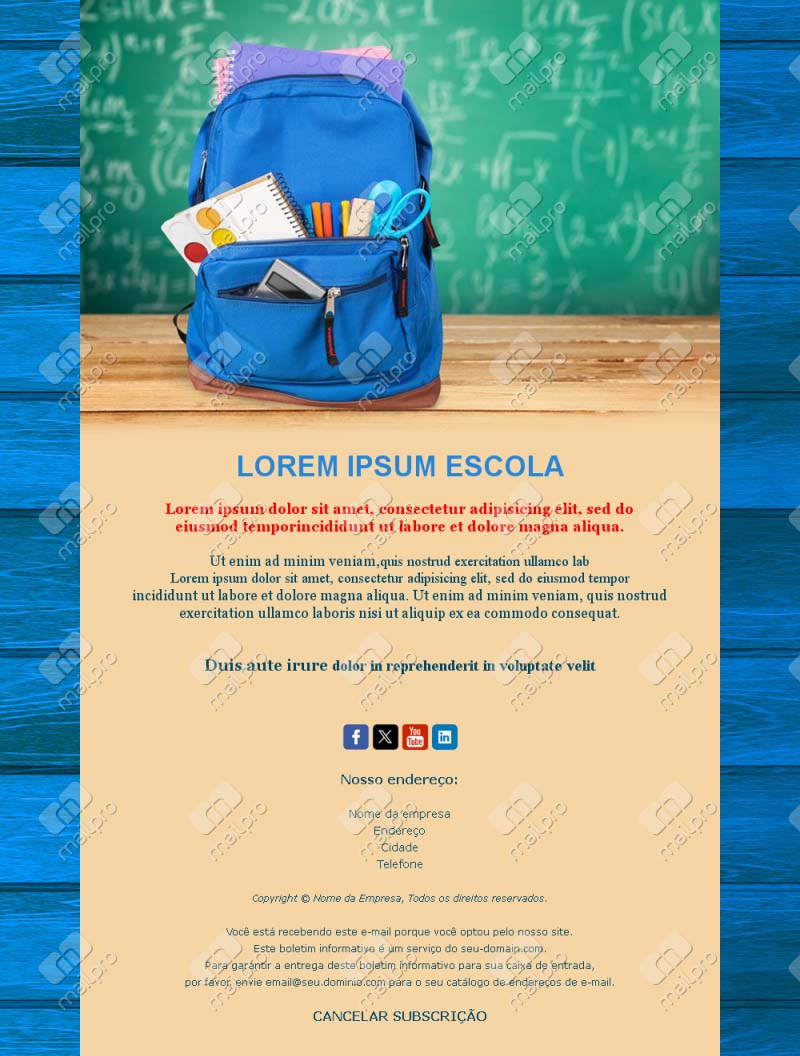 Email Escola Portugal+