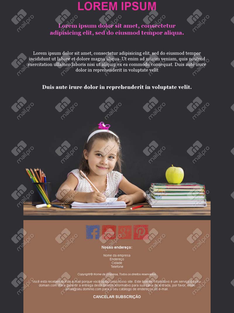 Email Escola Informativo