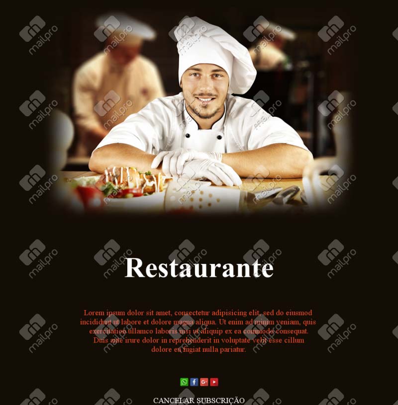 Almoço & Promoções Emails