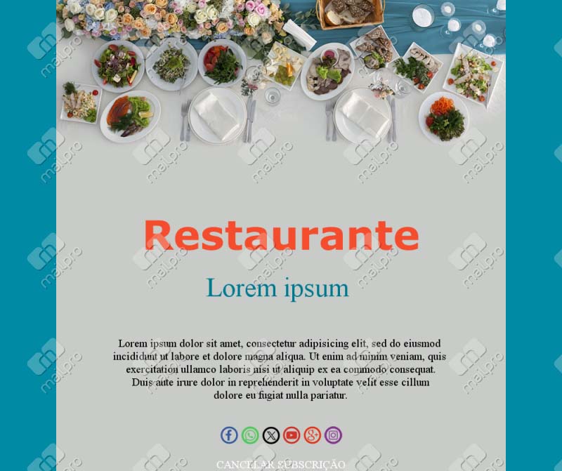 Email Eventos & Degustações