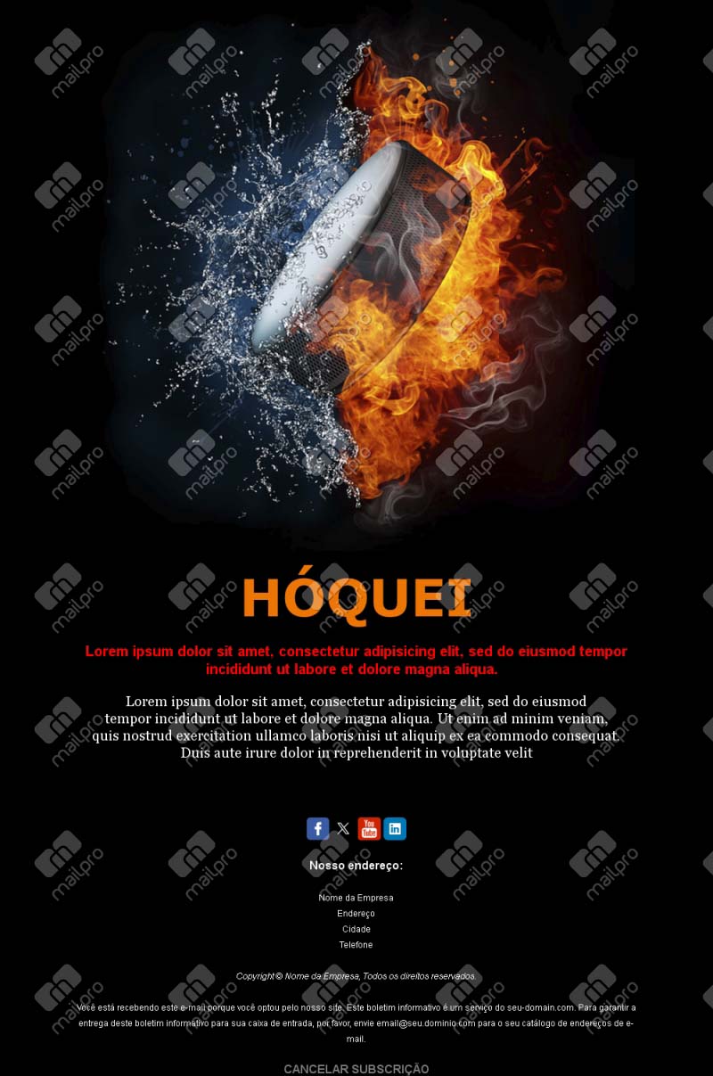 Email Hóquei Clube Local