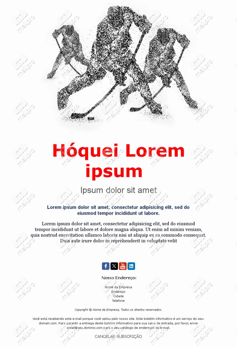 Email Hóquei Notícias Semanais