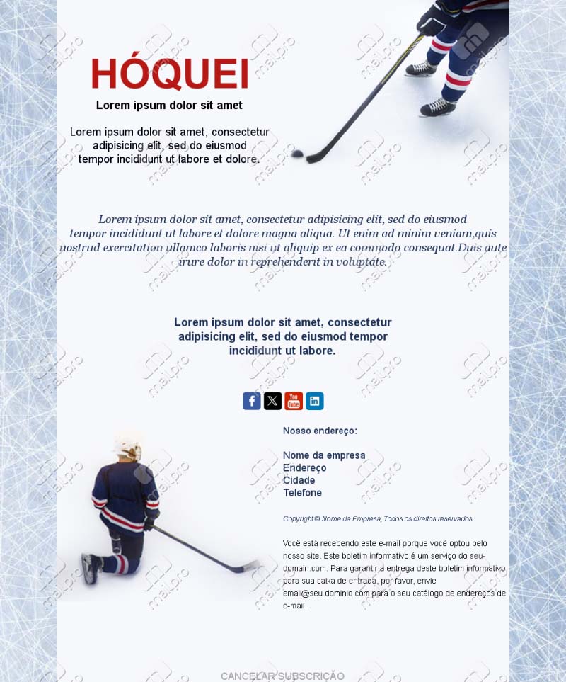 Email Clube Hóquei Notícias