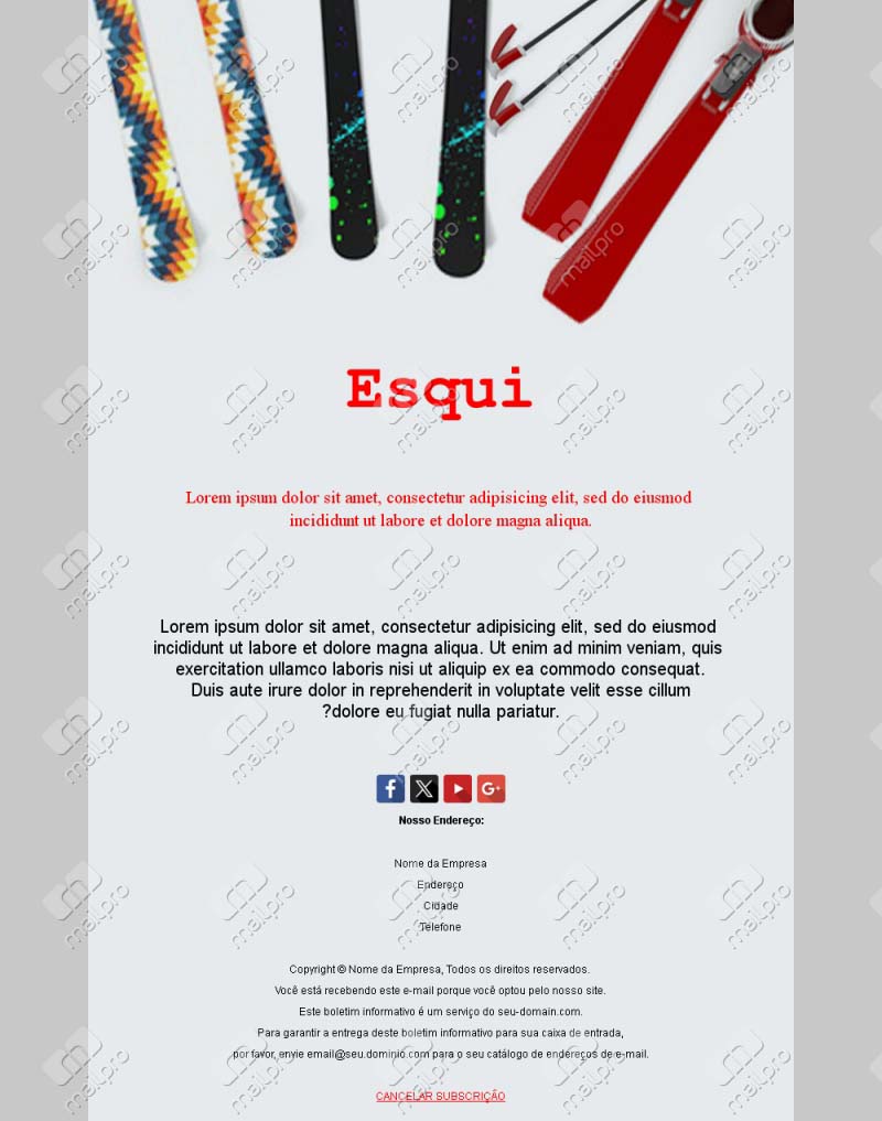 Novidades e Promoções Ski