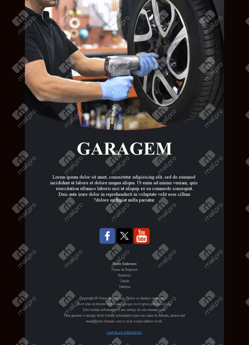 Auto Service Business Email