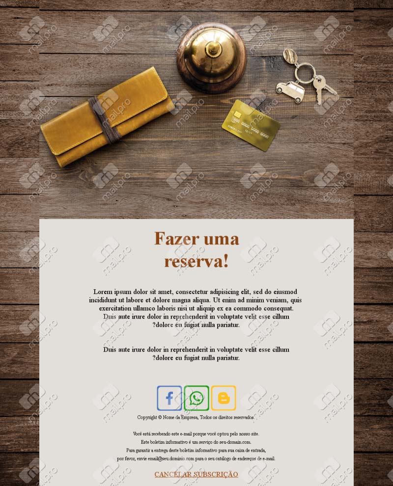 Serviços e Pacotes Hotel
