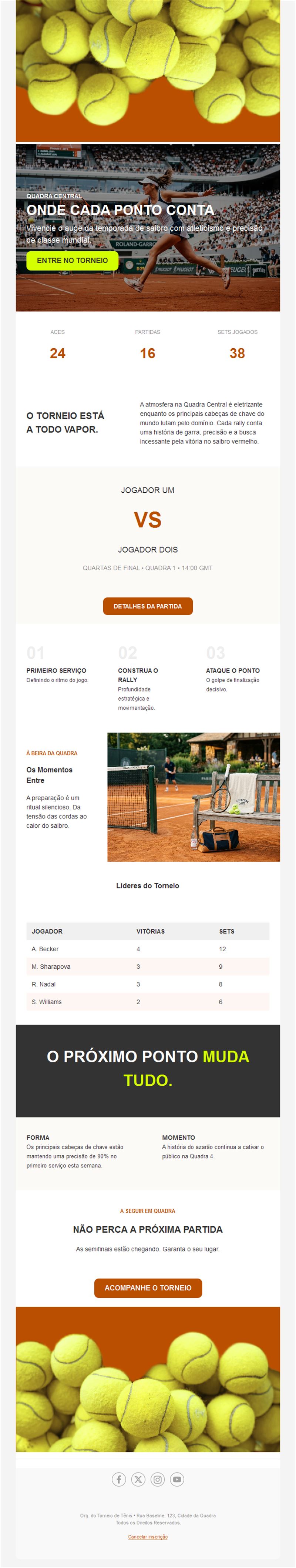 Exciting Tennis Match Templates