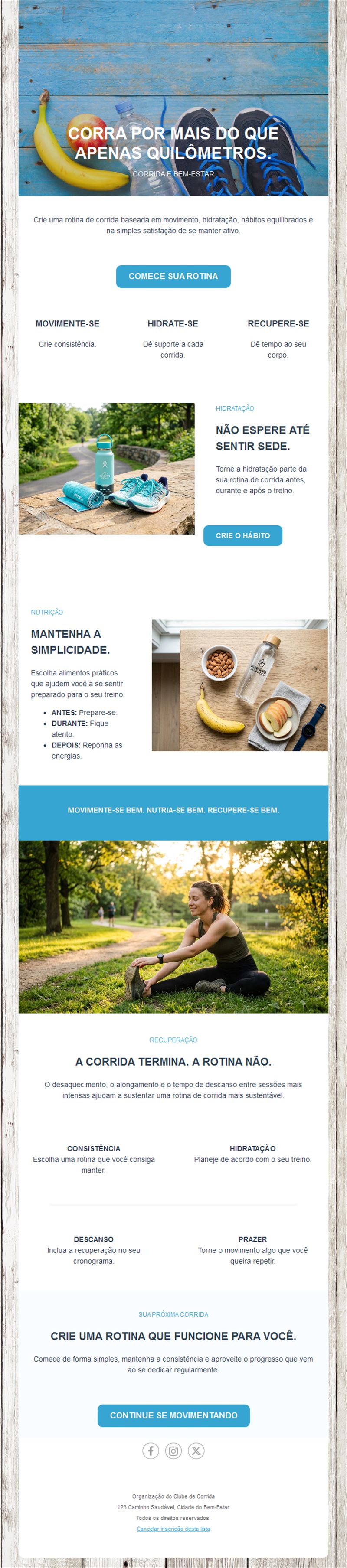 Energizing Running Event Templates