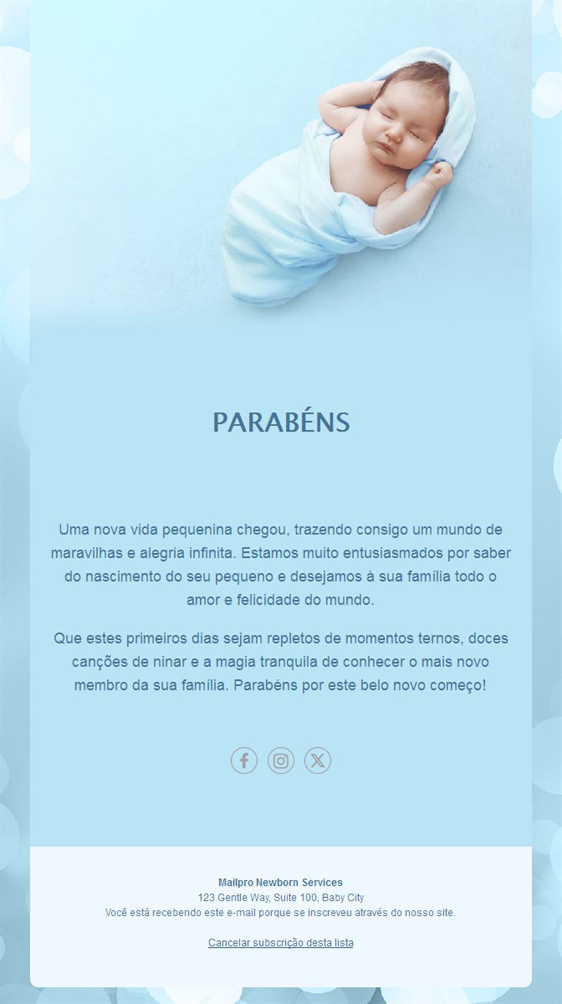 Newborn Celebration Emails