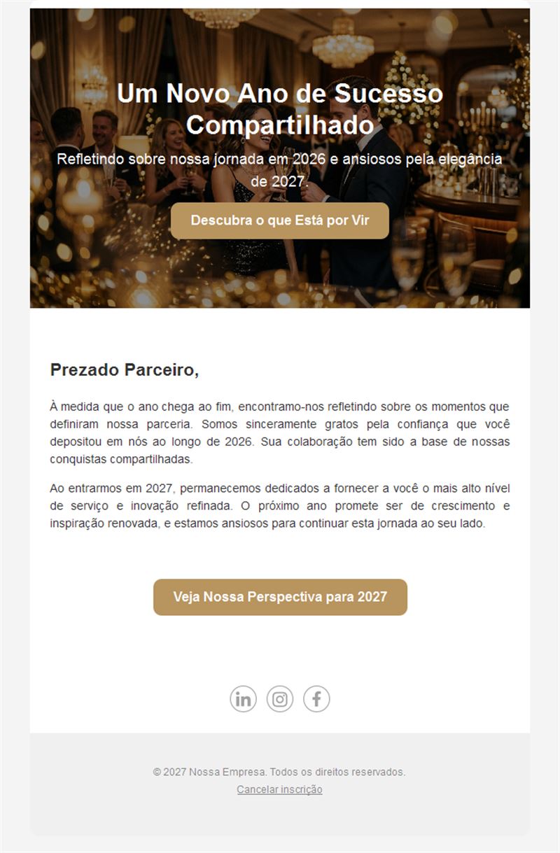 Elegant New Year 2027 Greetings
