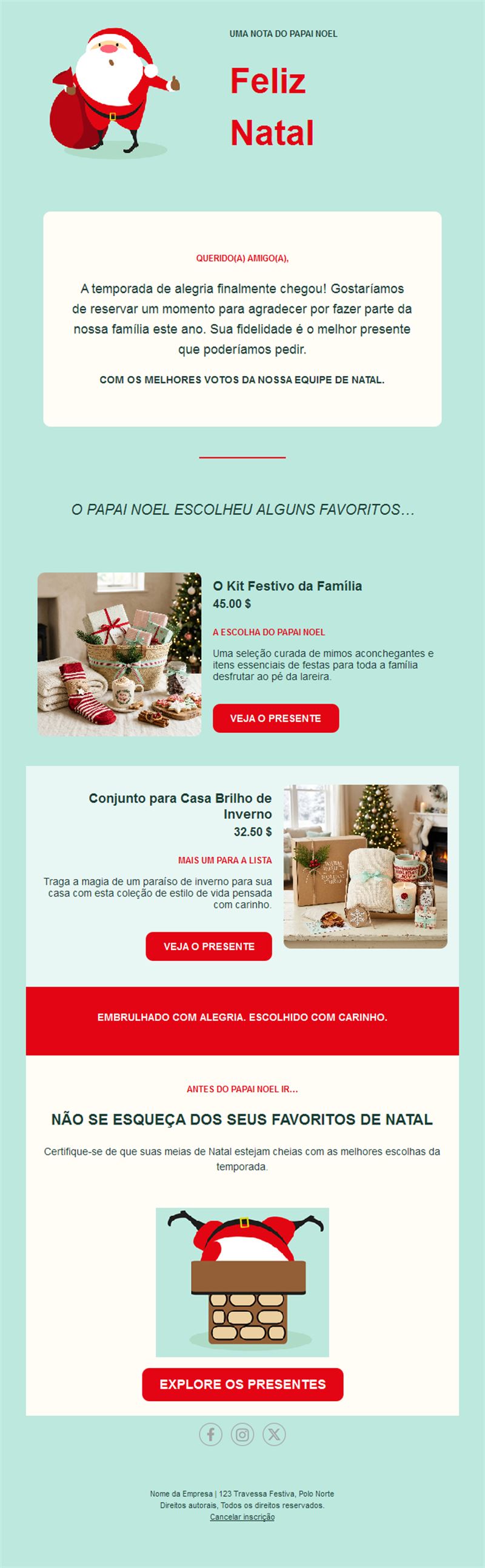 Warm Holiday Email Templates
