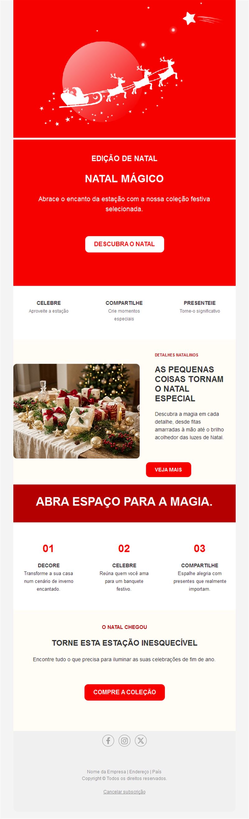 Christmas Celebration Email