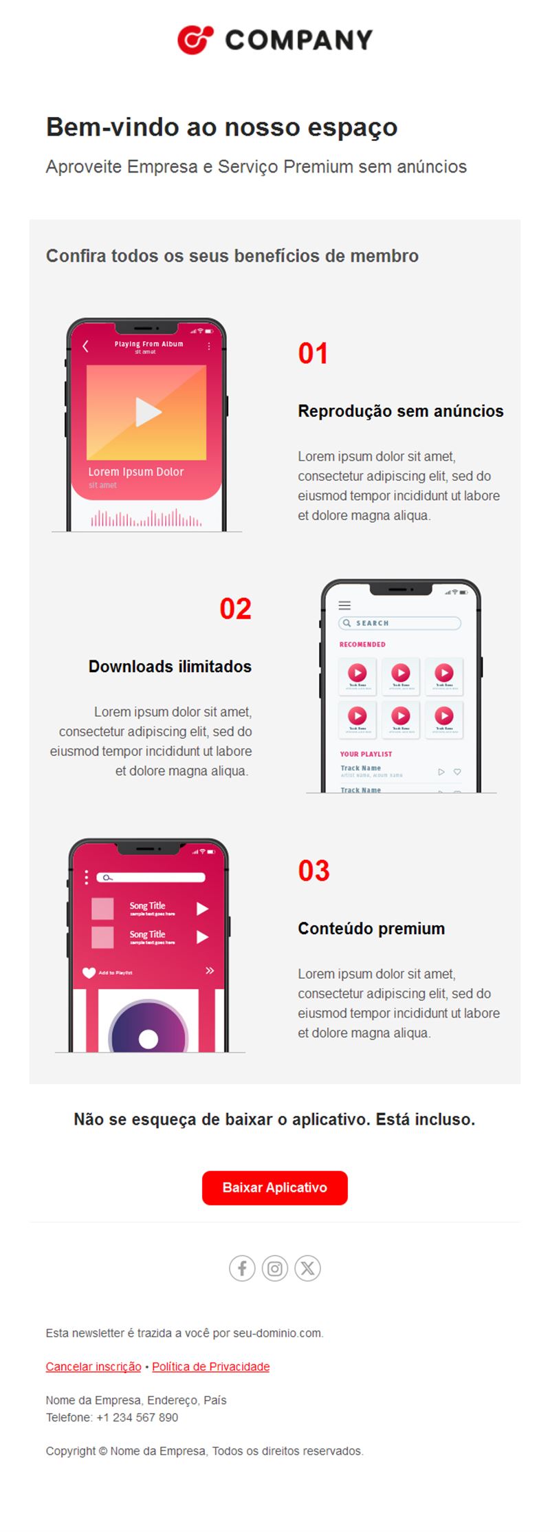 Warm Welcome Email Template