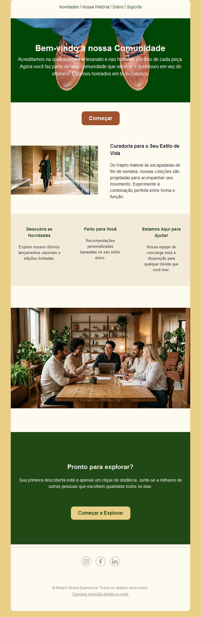 Welcome Email Newsletter