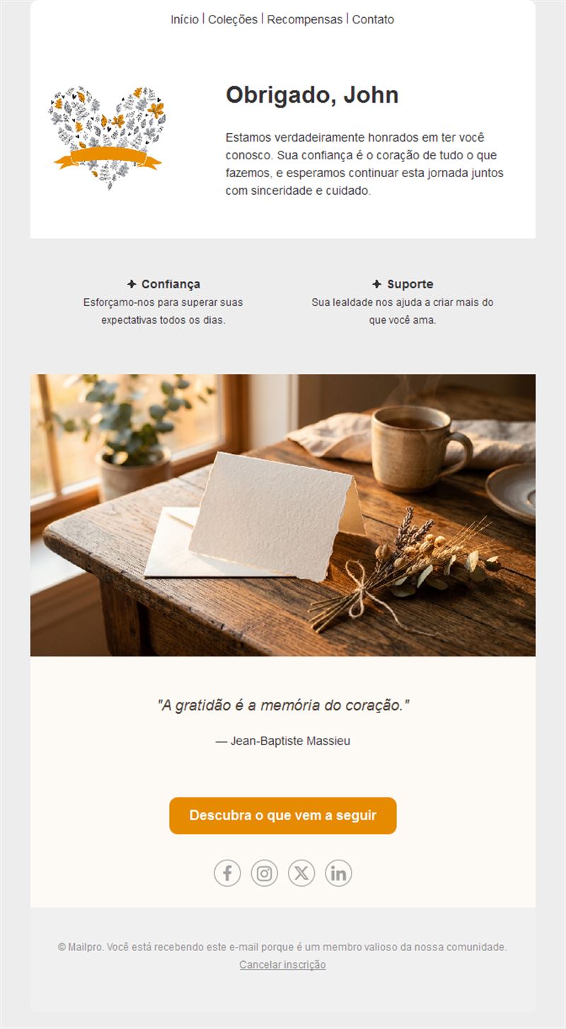 Appreciation Email Templates