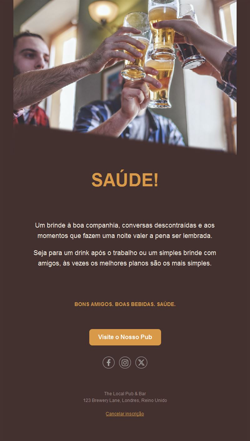 Happy Hour Bar Email Templates