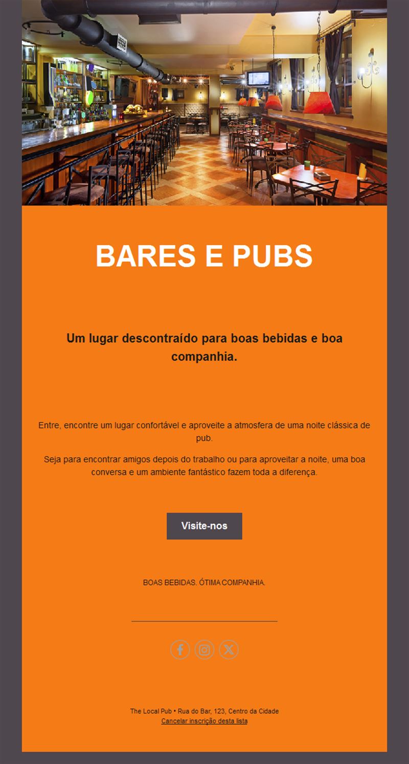 Pub Event Email Templates