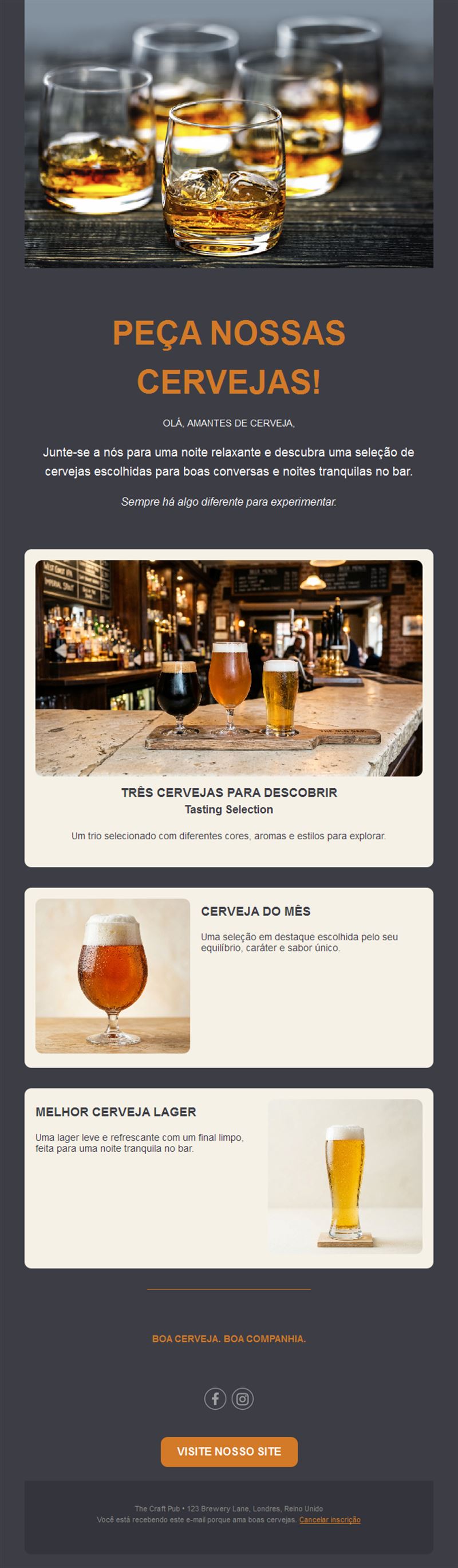 Bar Favorites Email Layouts