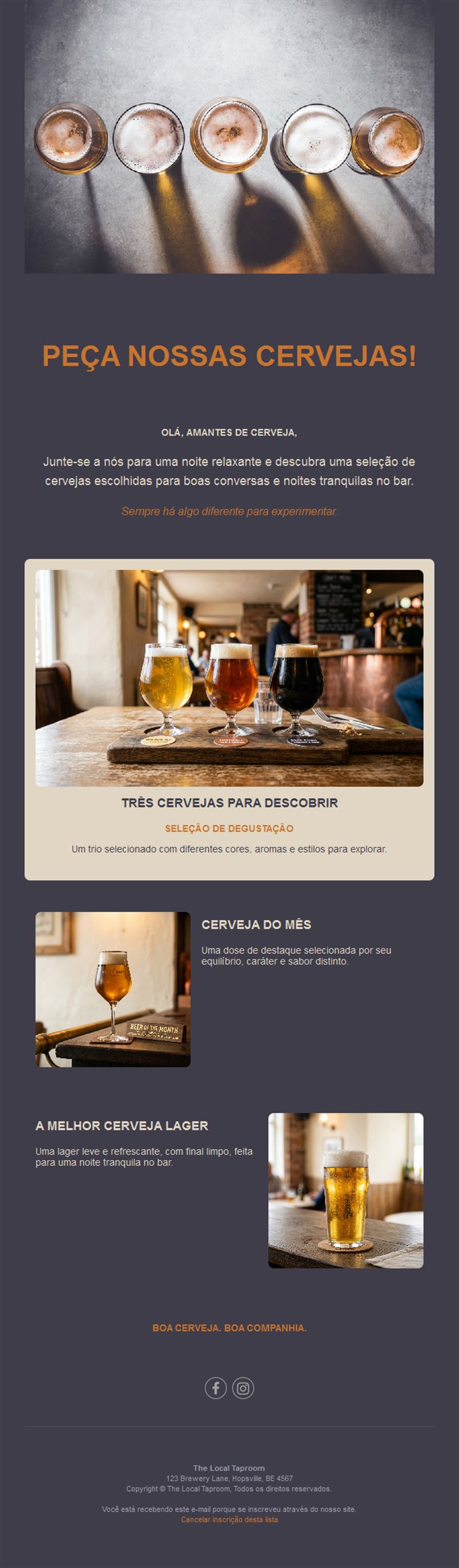 Drink Promo Email Layouts