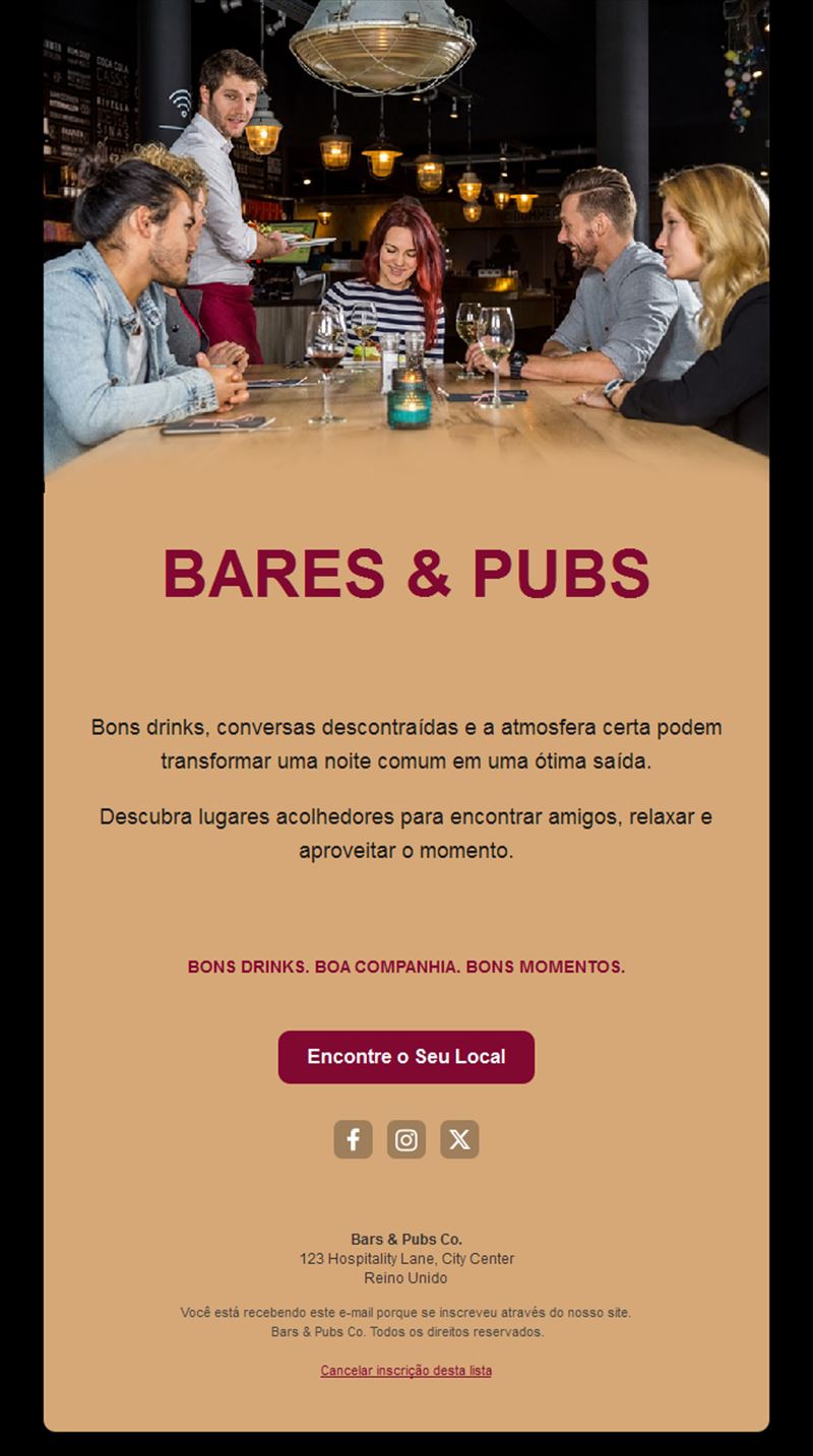 Fun Bar Email Templates
