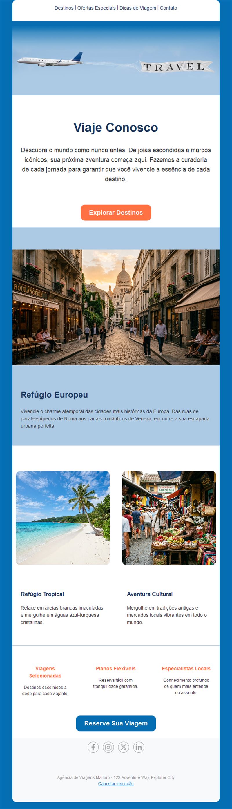 Destination Email Templates