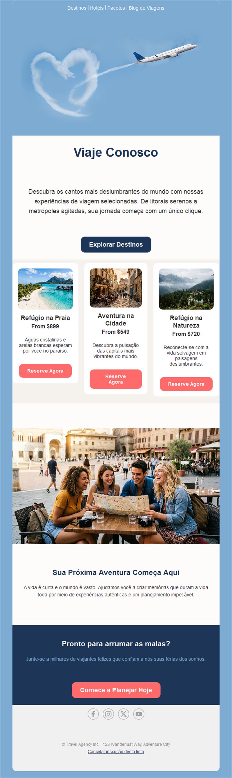 Holiday Travel Email Alerts