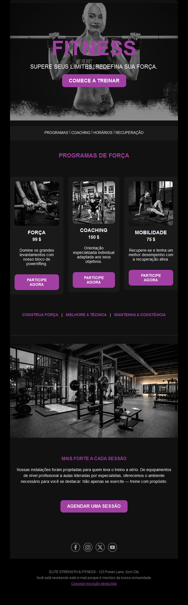 Fitness Motivation Emails