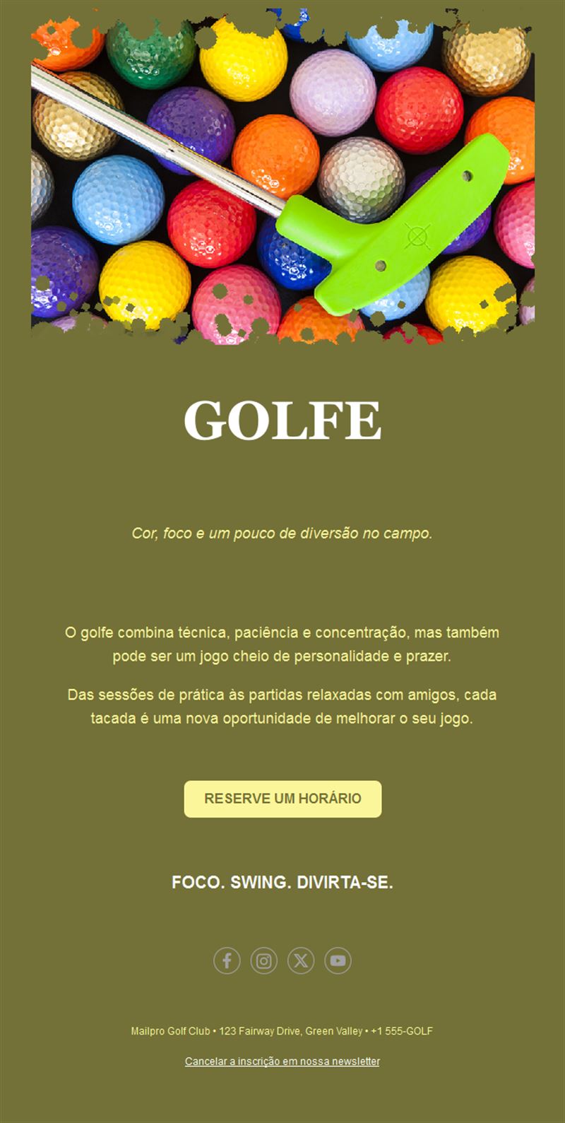 Golf Club Email News