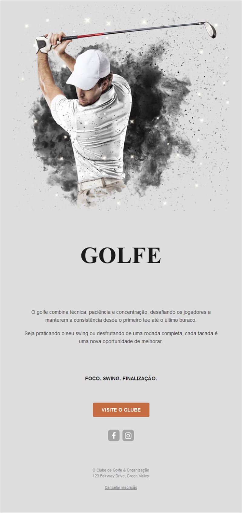 Golf Event Email Updates