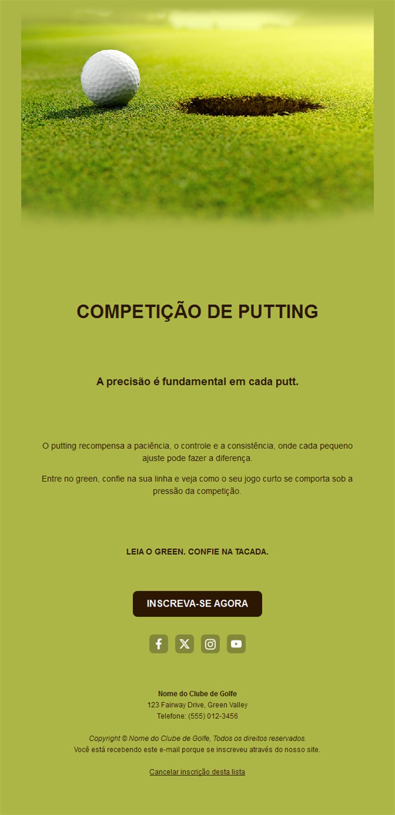 Golf Score Update Emails