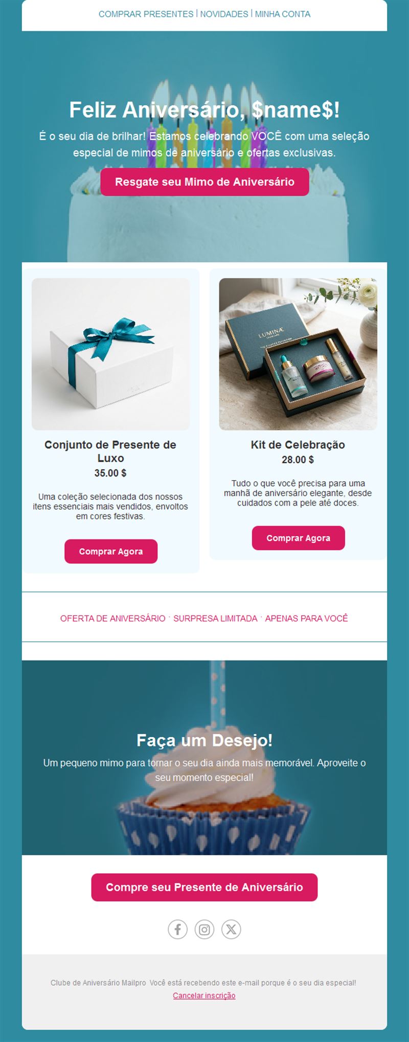Birthday Party Email Alerts
