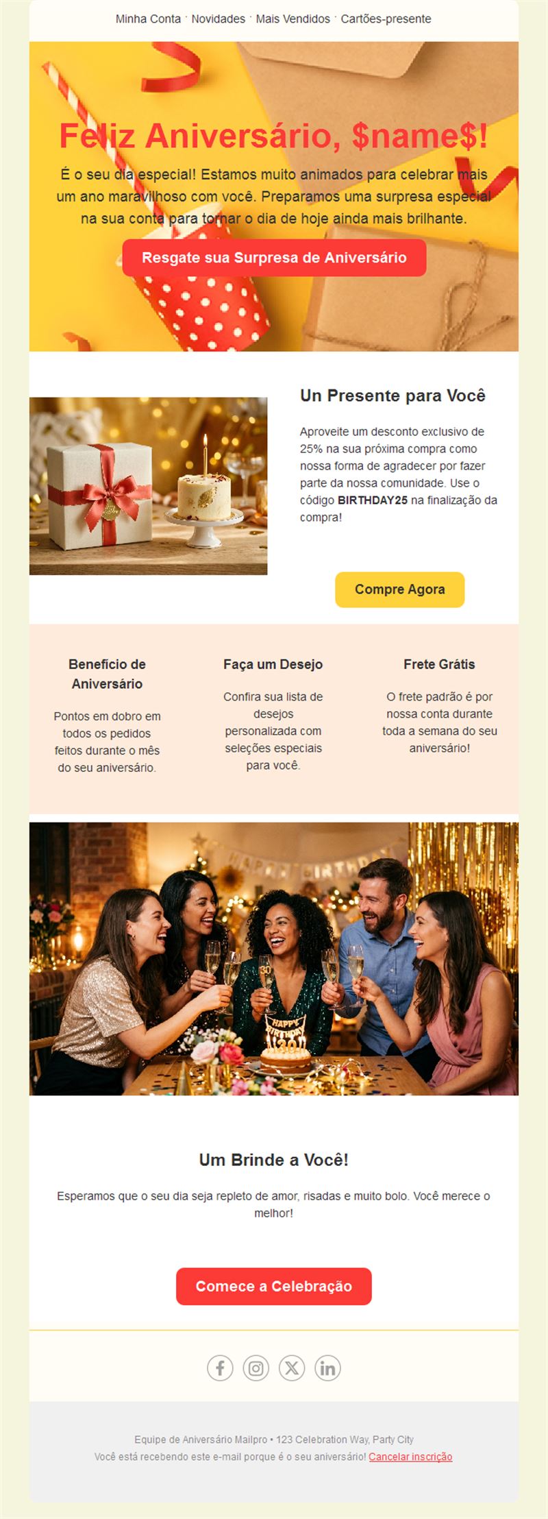 Fun Birthday Email Templates