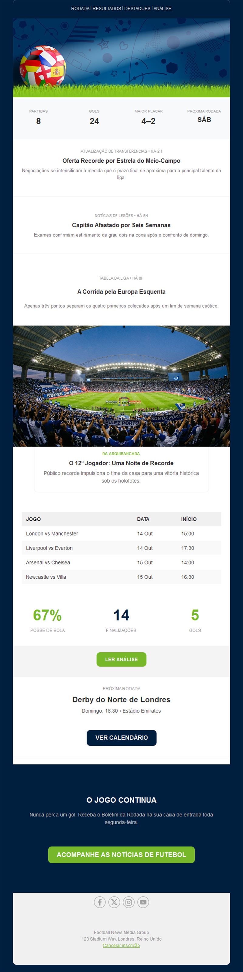 Goal Highlight Emails