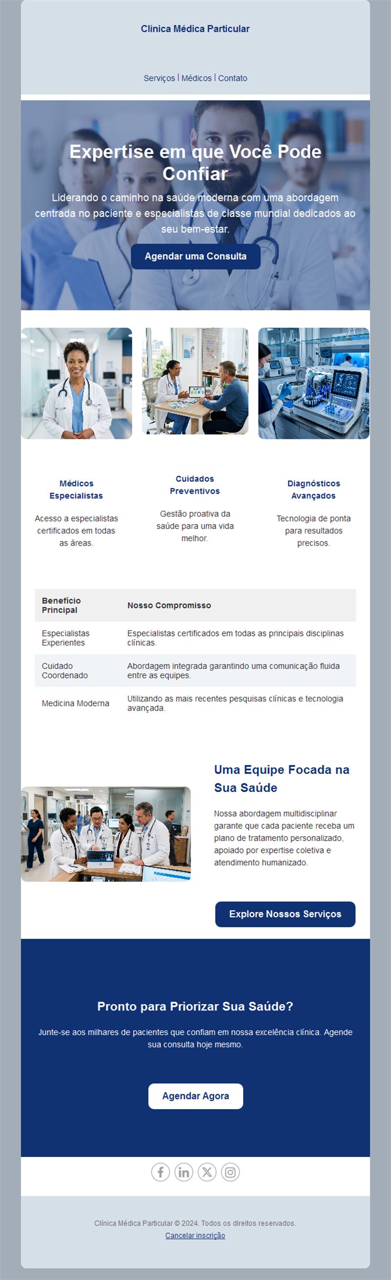 Medical Reminder Email Layouts