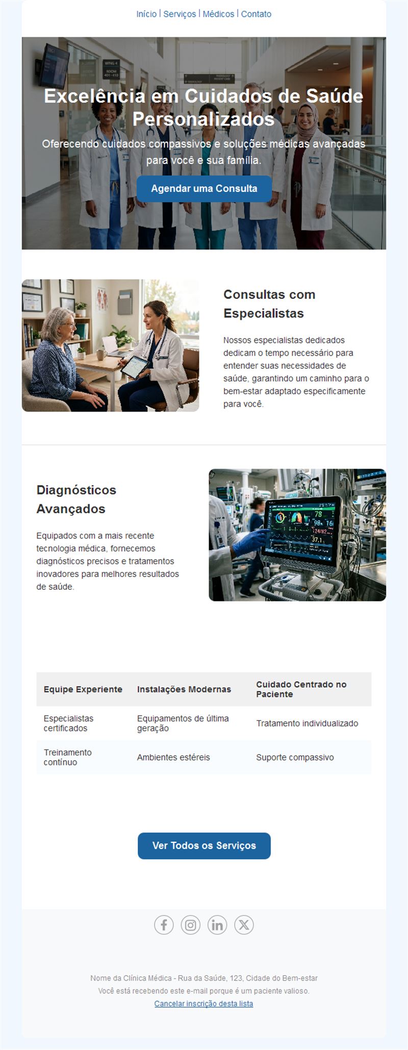Health Clinic Email Templates