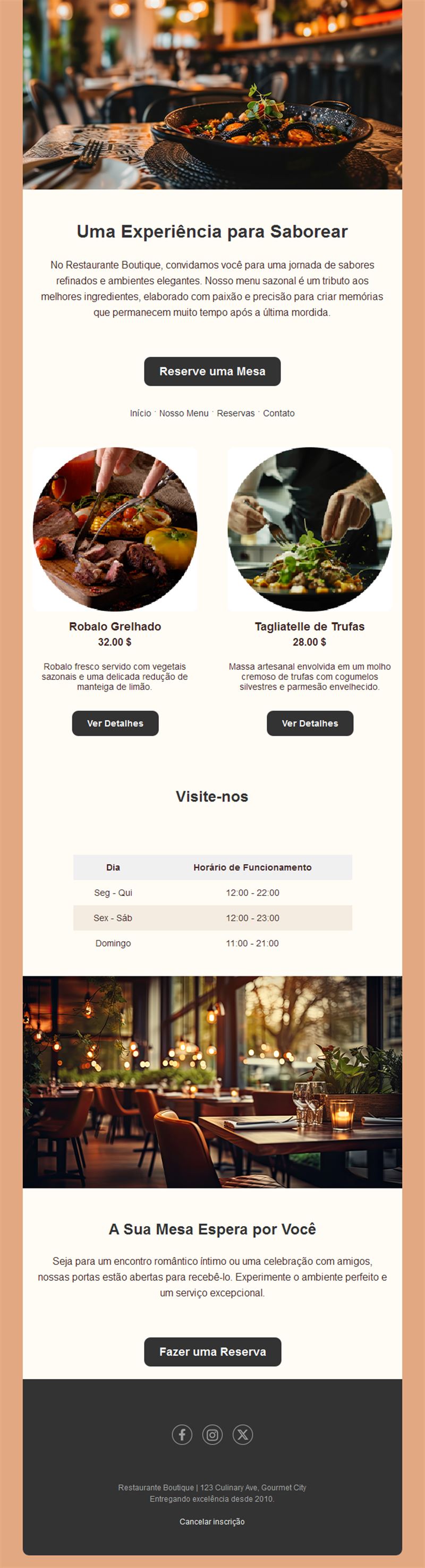 Seasonal Restaurant Highlights