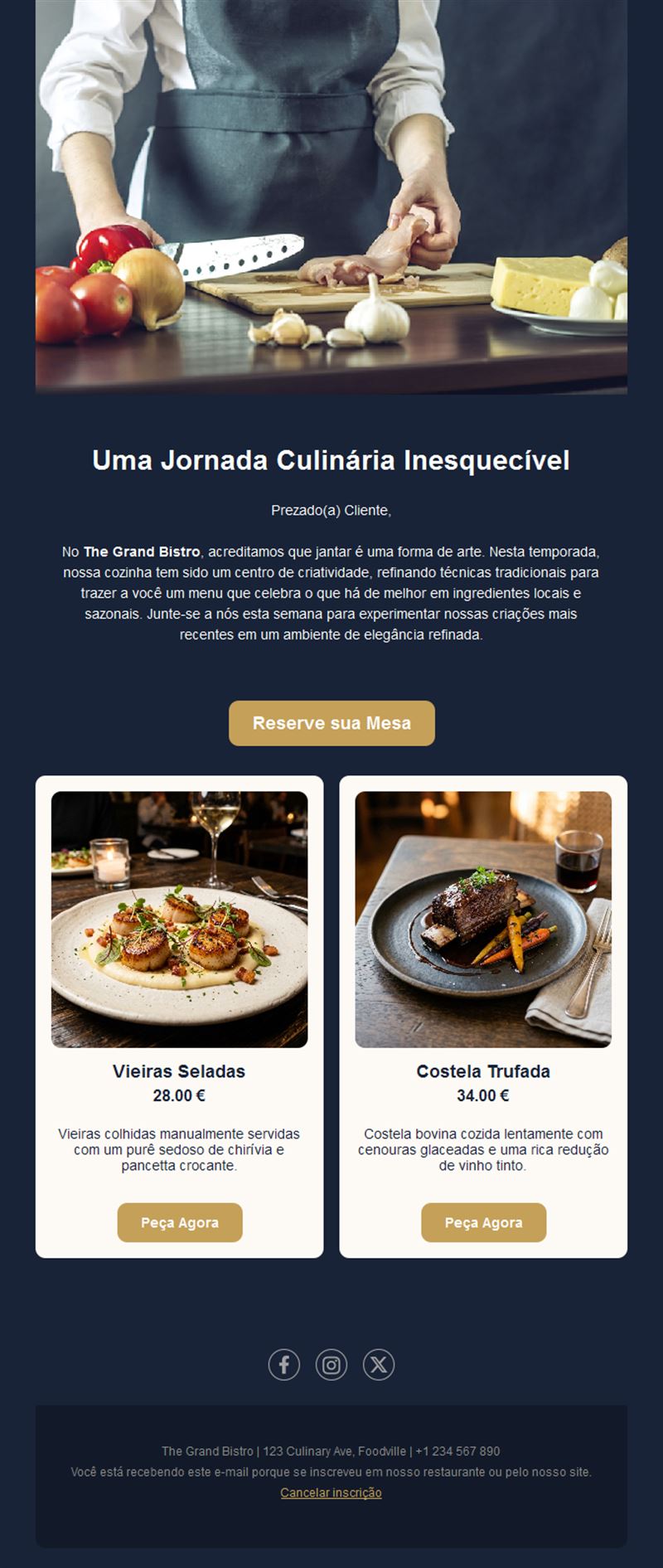 Restaurant Email Templates