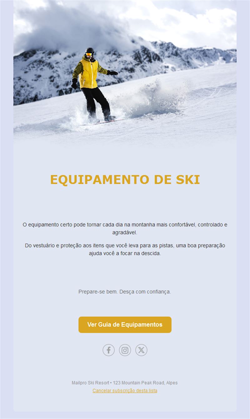 Snowboard Event Template