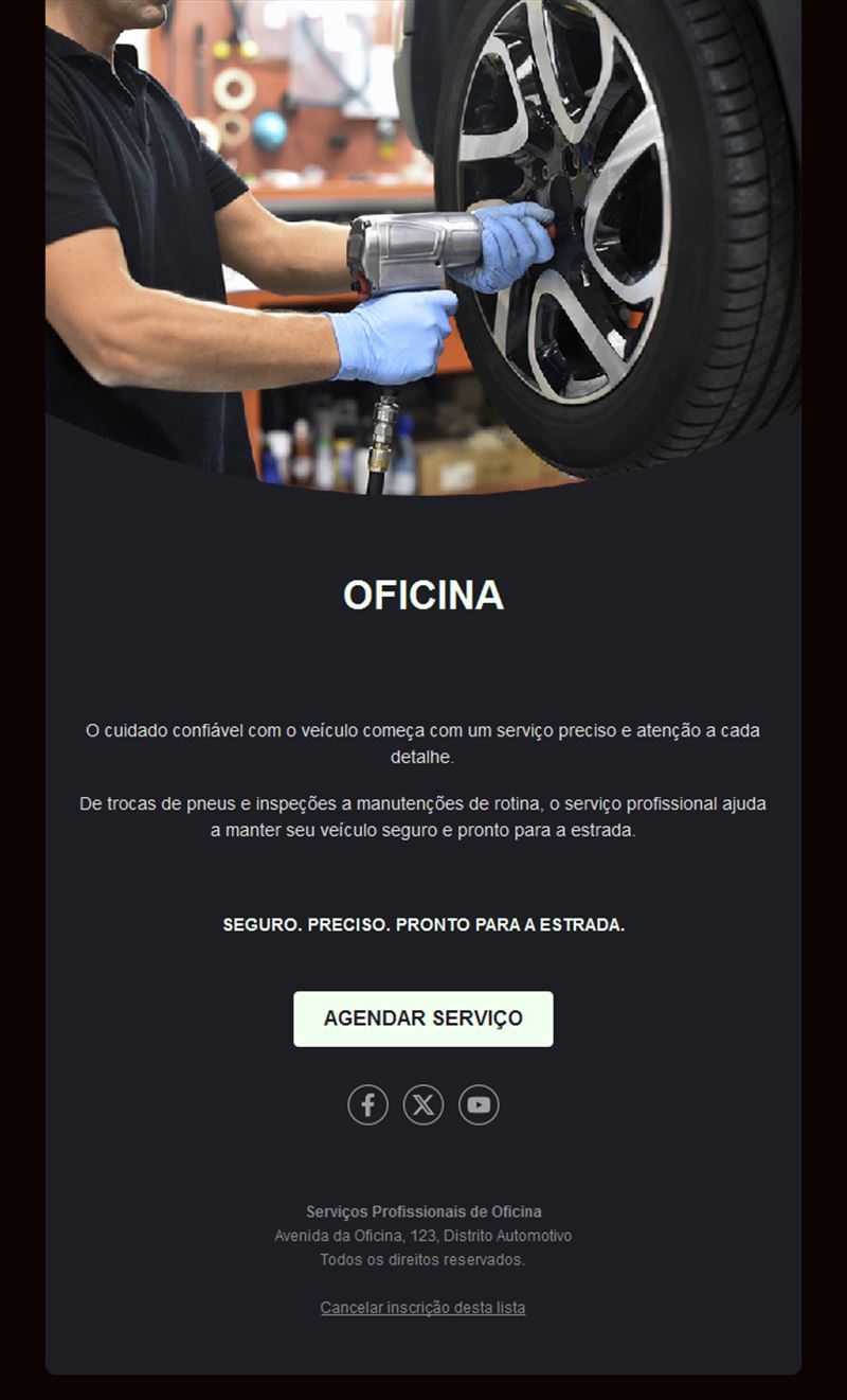 Auto Service Business Email