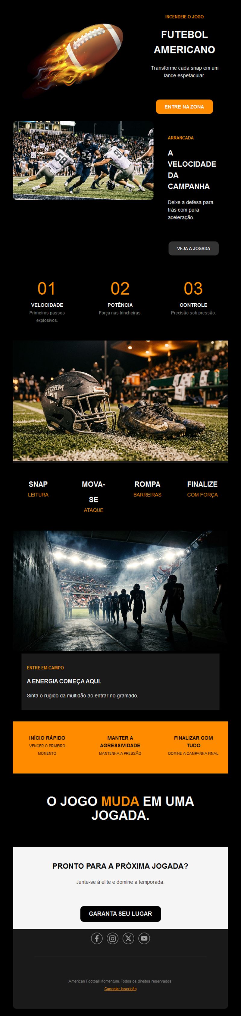 American Football Email Kits