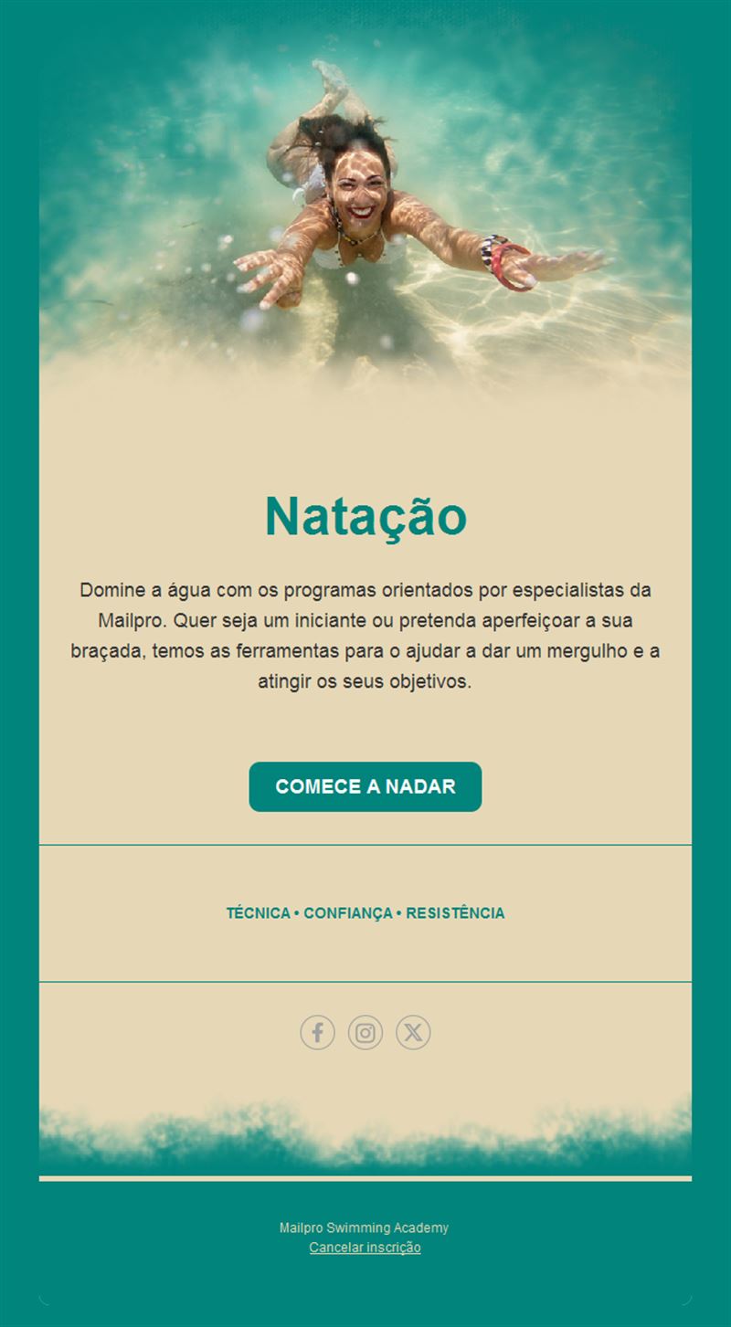 Swimming Event Emails