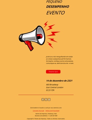 Modelo de Email de Convite para Eventos