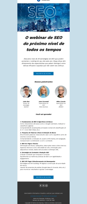 Modelos de Email de Convite para Evento